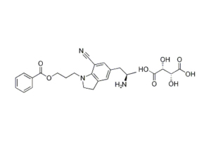 5-[(2R) -2-أمينوبروبيل] -1- [3- (benzoyloxy) propyl] -2،3-dihydro1h-indole-7-carbonitrile (2r ، 3r) -2،3-dihydroxybutanedioate